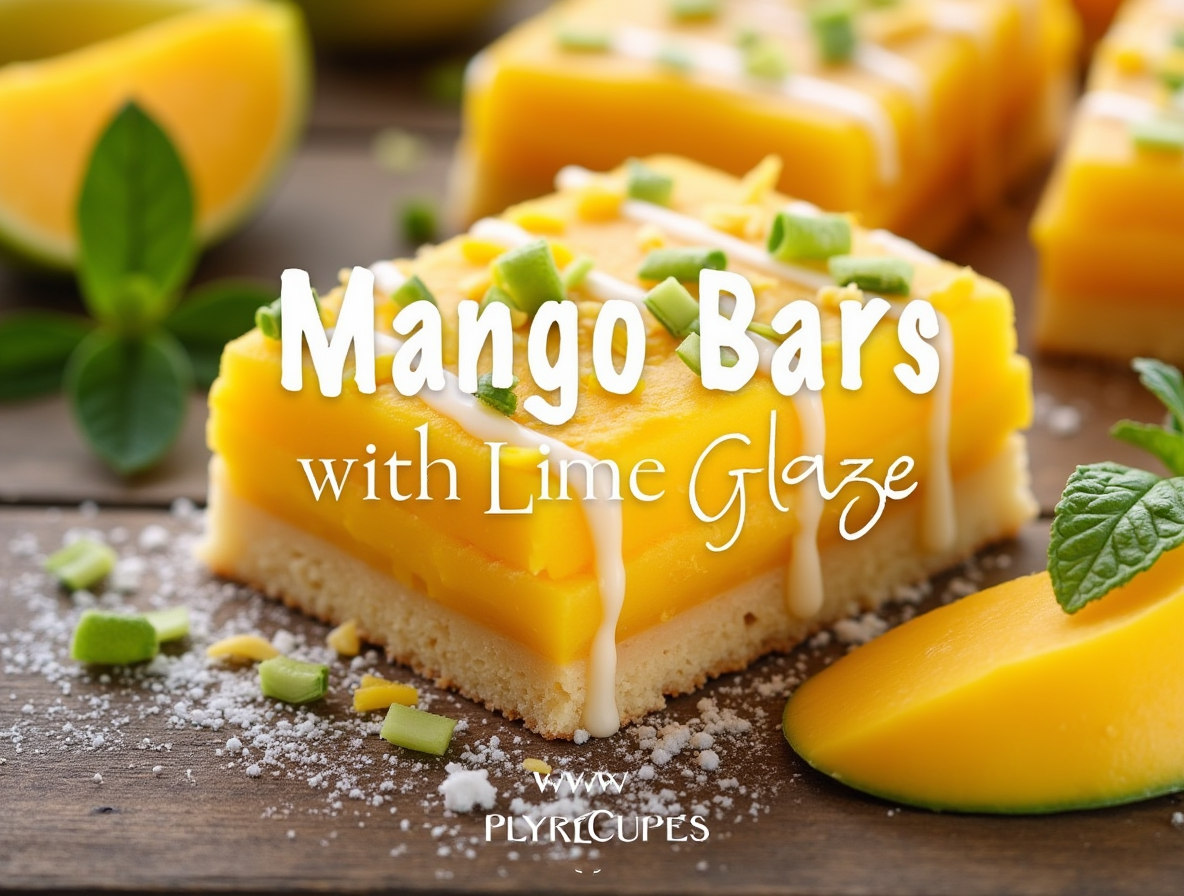 Mango Bars with Lime Glaze: A Tropical Dessert Delight